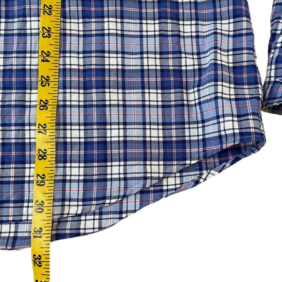 Ralph Lauren Button Down Shirt Men's Size XL Blue Plaid Cotton Classic Preppy - Picture 4 of 5